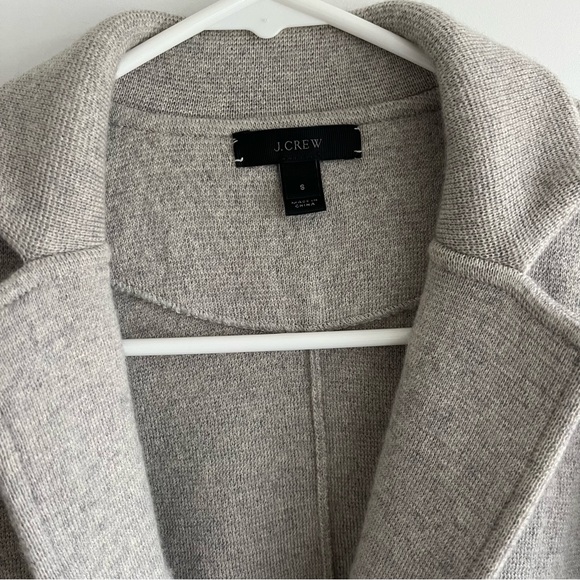 J Crew 100% Merino Wool Sweater Blazer - Picture 4 of 5